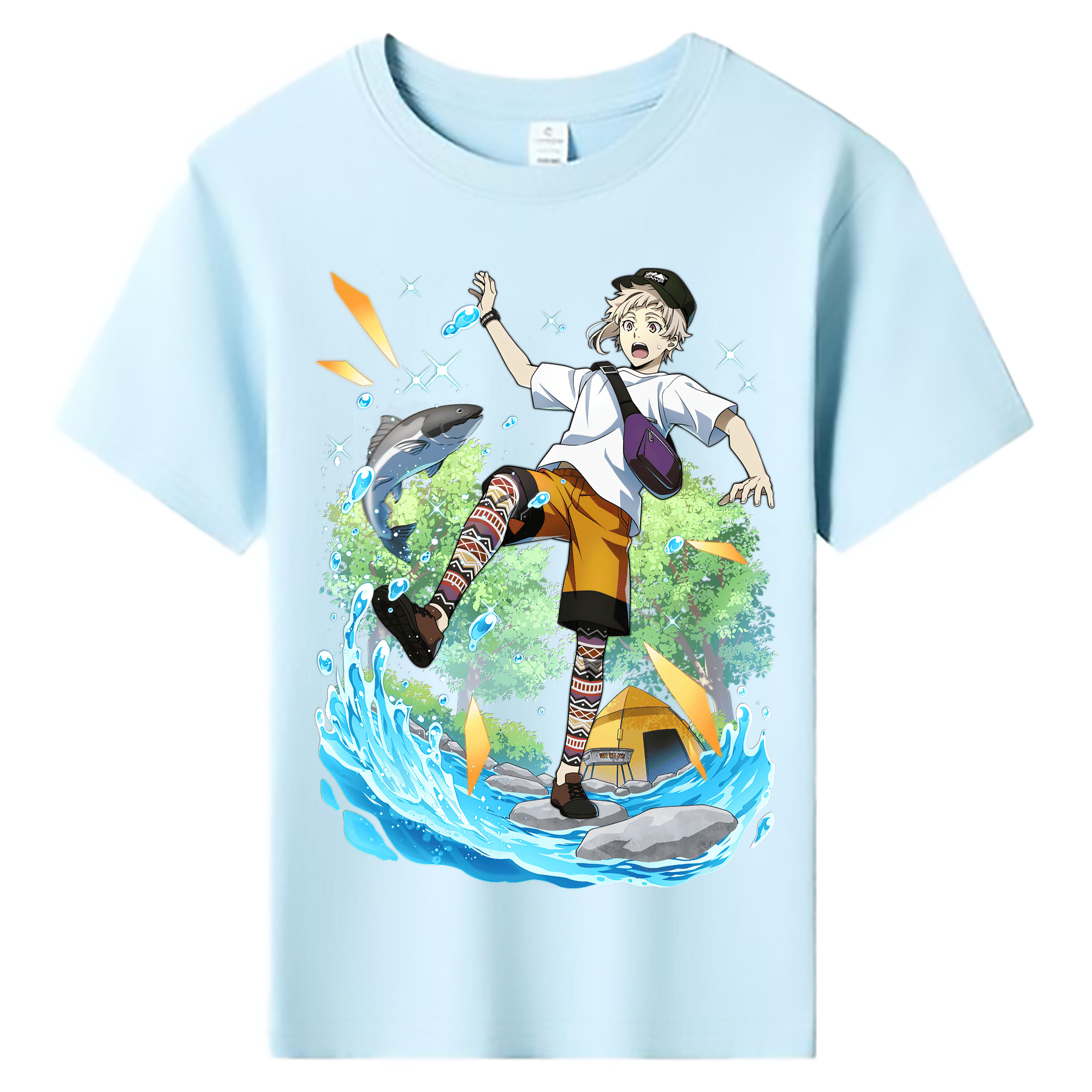 （画像用） 文豪ストレイドッグス Bungo Stray Dogs 綿100％キッズTシャツ（フロントプリント）